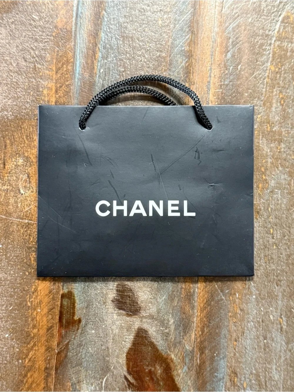 CHANEL Small Black Boutique Gift Bag NWOT
